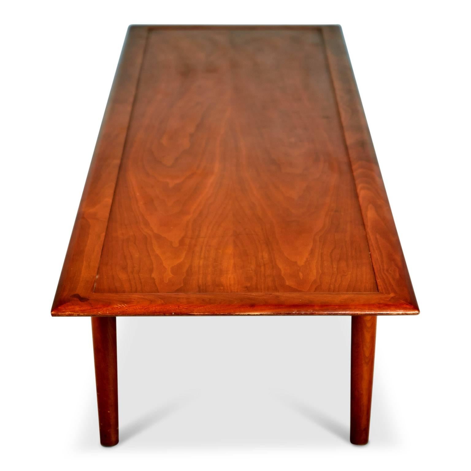 Mid-20th Century Parallel by Kipp Stewart for Drexel Walnut 1960s Coffee Table