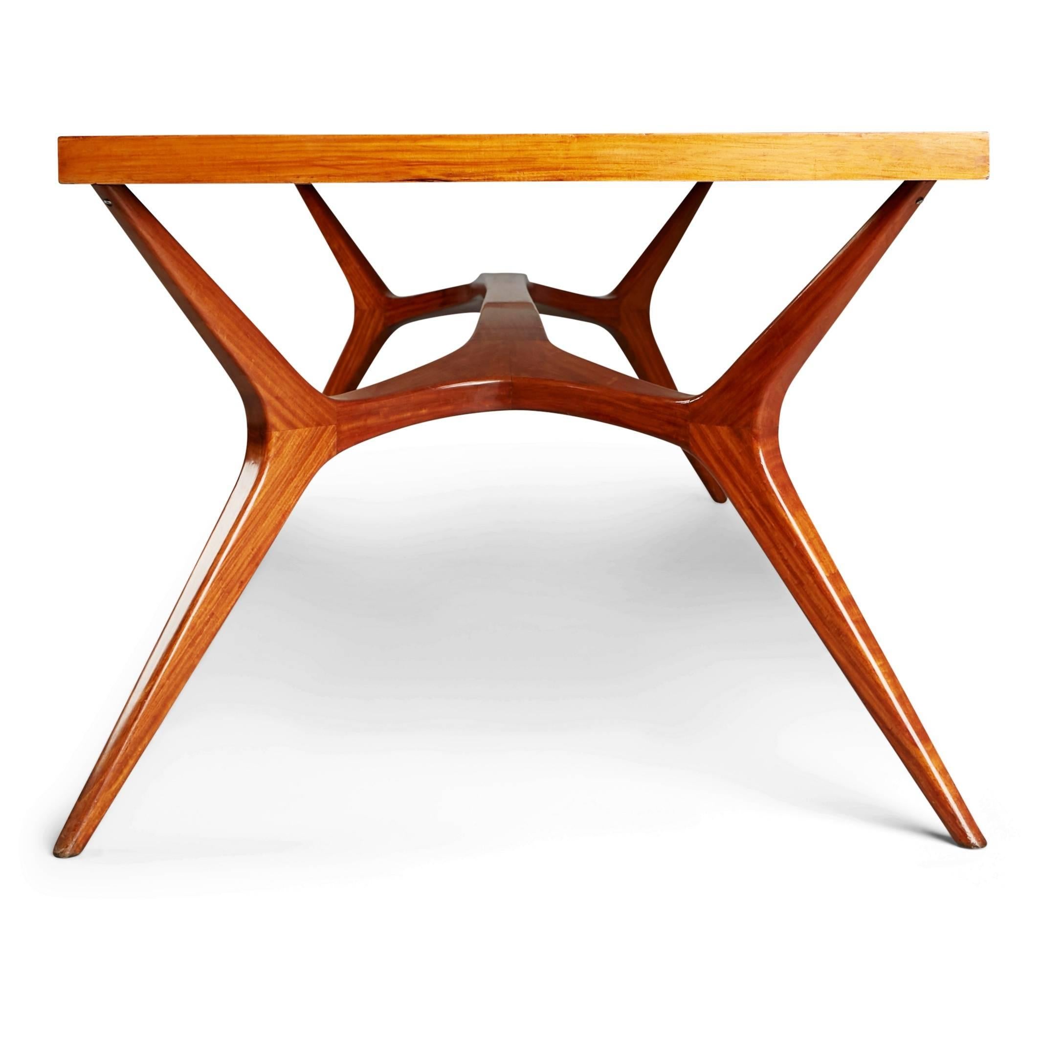 Sculptural Dining Table by Giuseppe Scapinelli, Rare Large Version, Brazil 1950s 1