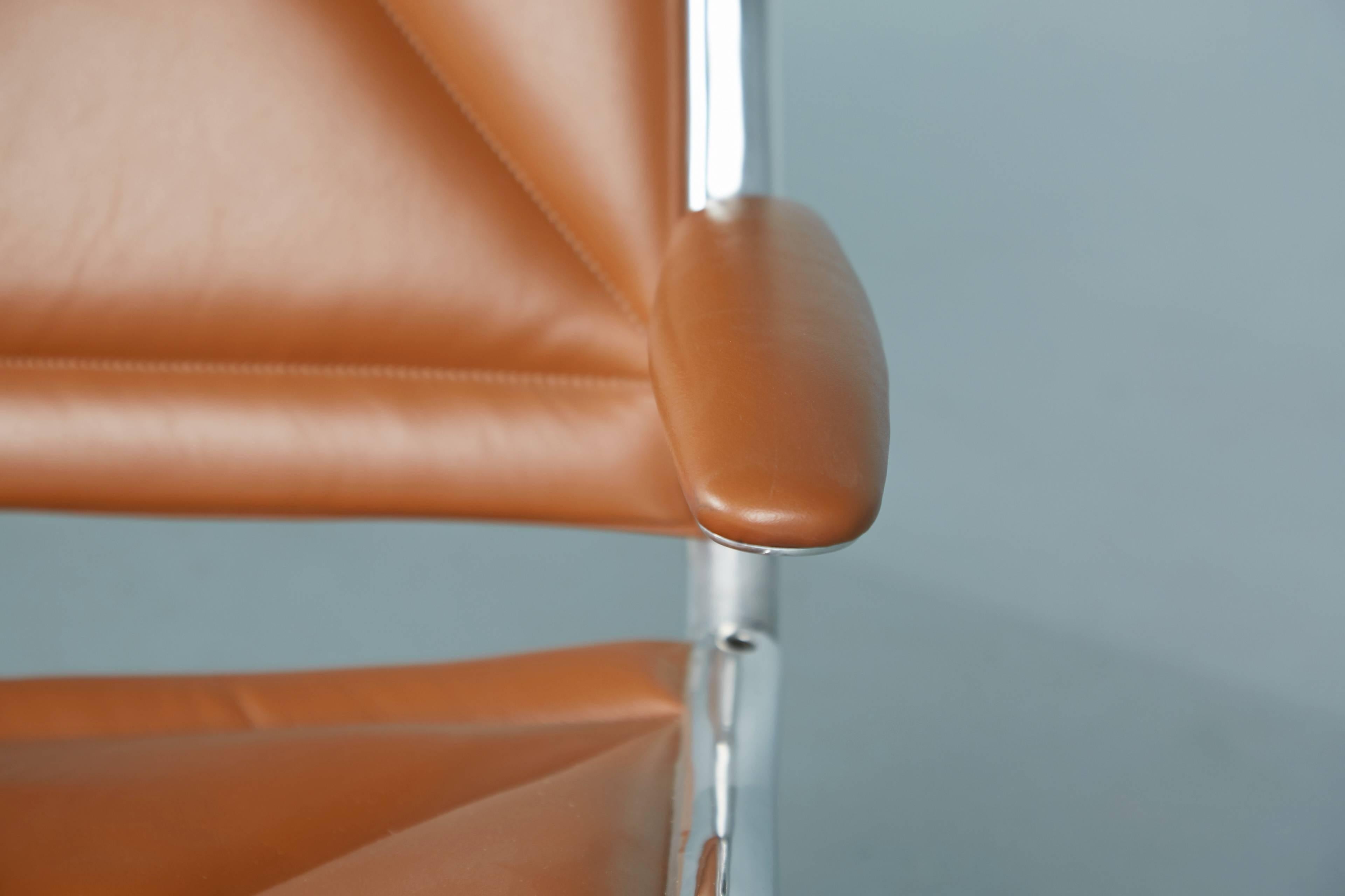 Edelman Leather Two-Seat Tandem Sling by Charles Eames for Herman Miller 1