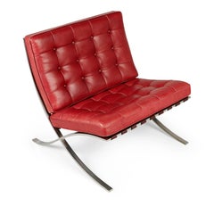 Barcelona Lounge Chairs by Ludwig Mies van der Rohe for Knoll International 1985