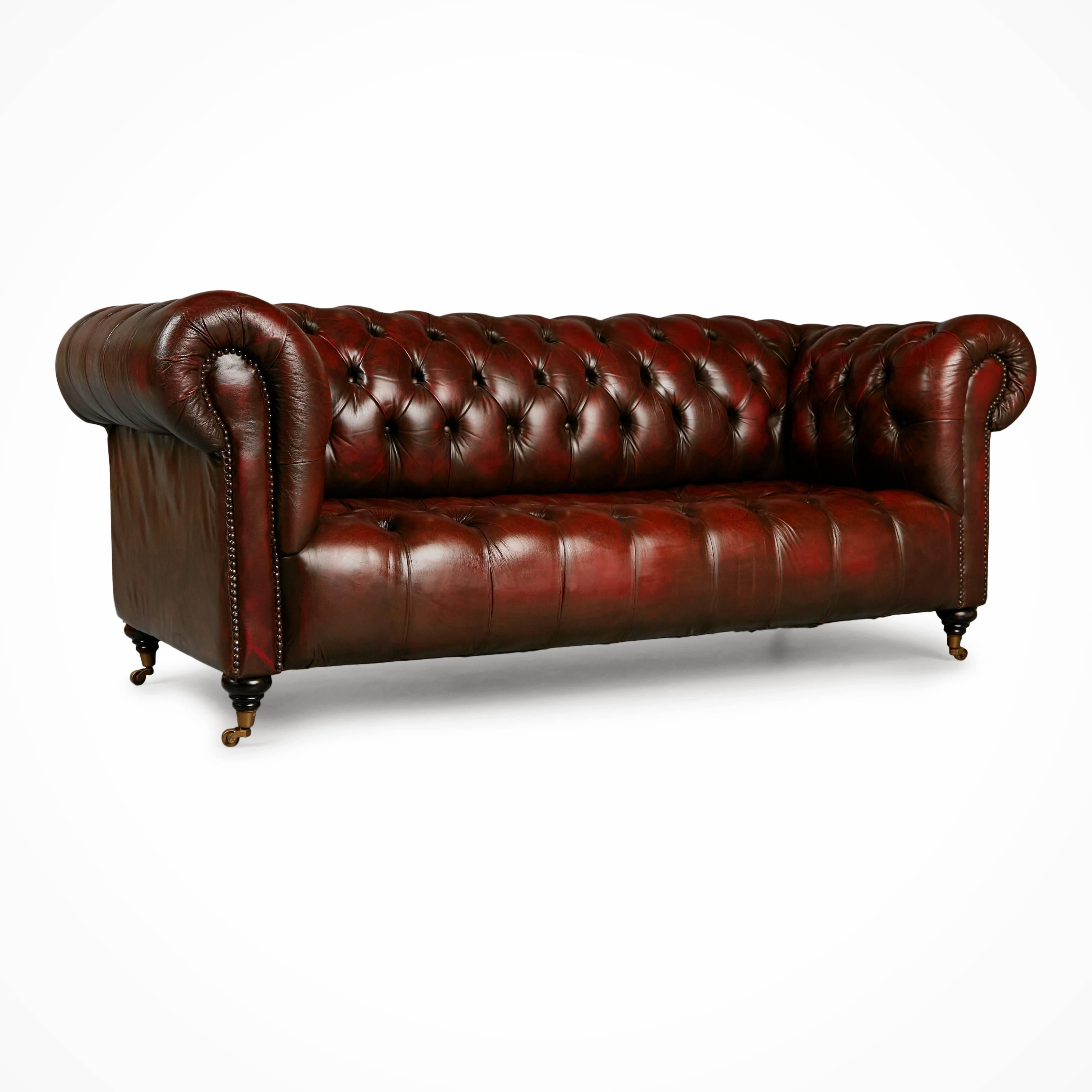 distressed chesterfield sofa