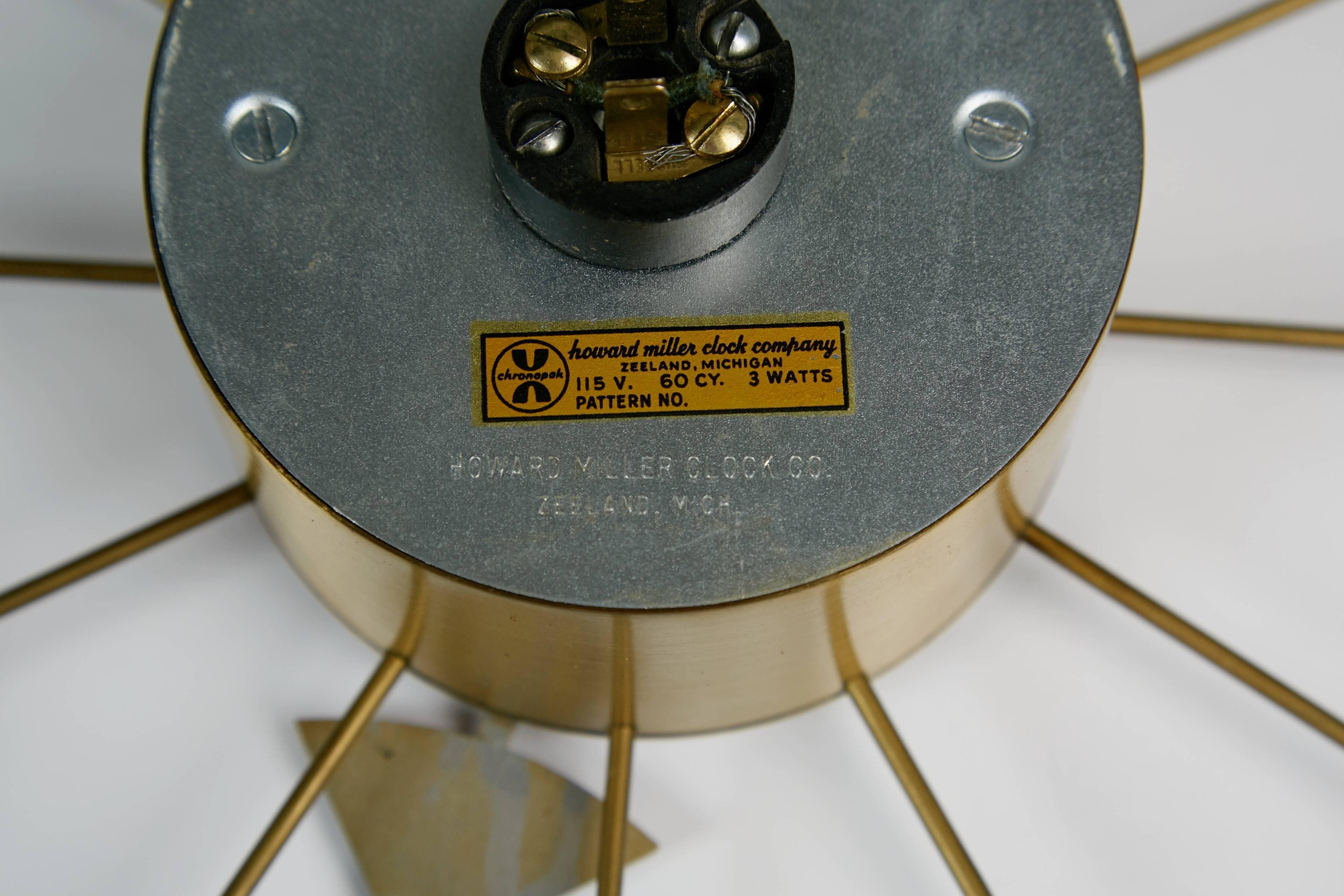 American George Nelson Black Ball Clock for Howard Miller, circa 1950
