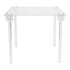 Retro Charles Hollis Jones Lucite Fold-Away Games Table, Restored, circa 1970