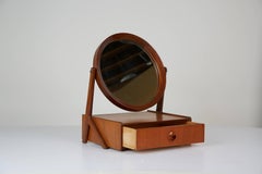 Norwegian Talgos Mobelfabrikk Teak Tilting Vanity Mirror, circa 1950