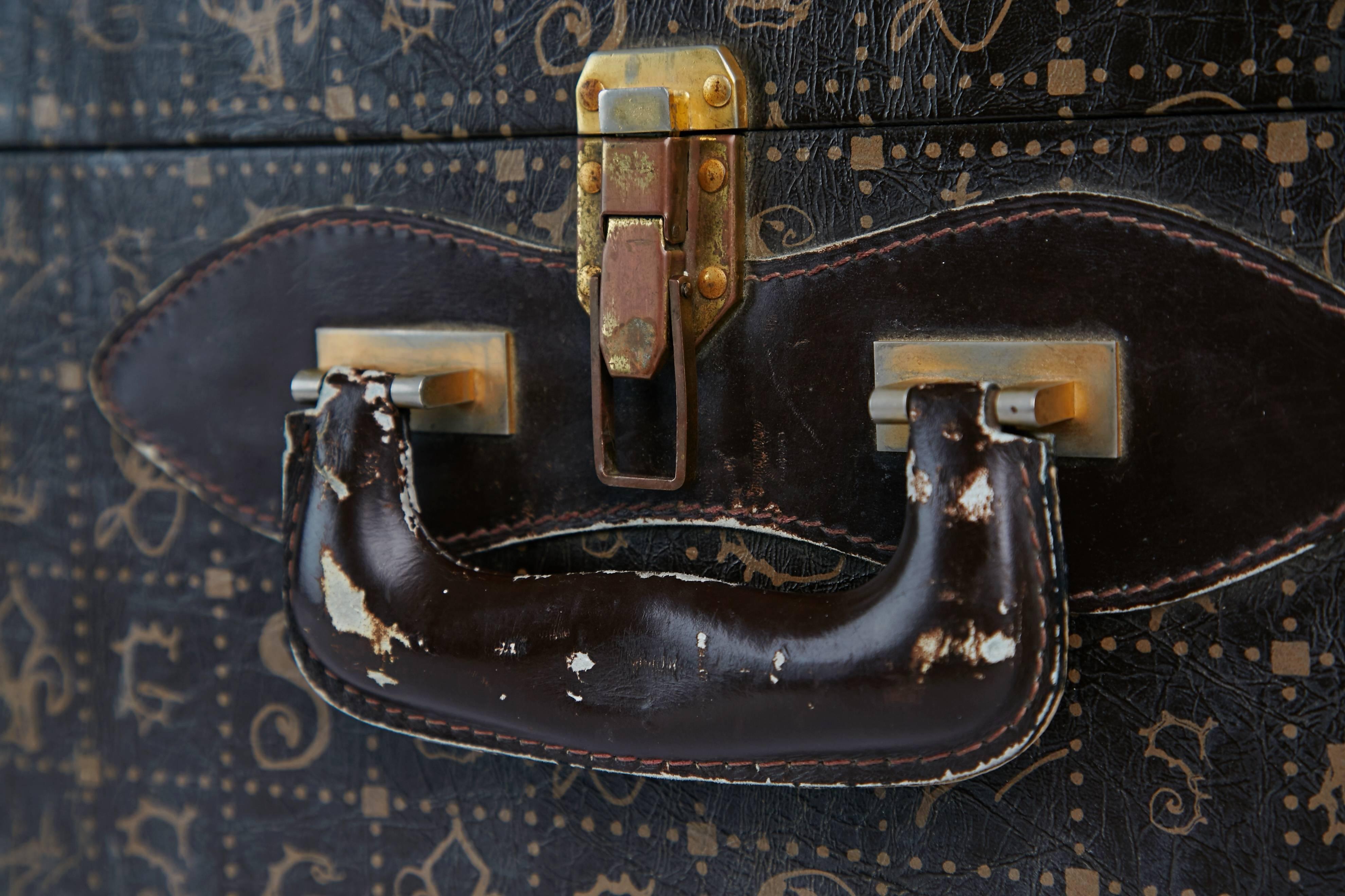 French Salvador Dali Daligramme Suitcase for Lancel, circa 1970