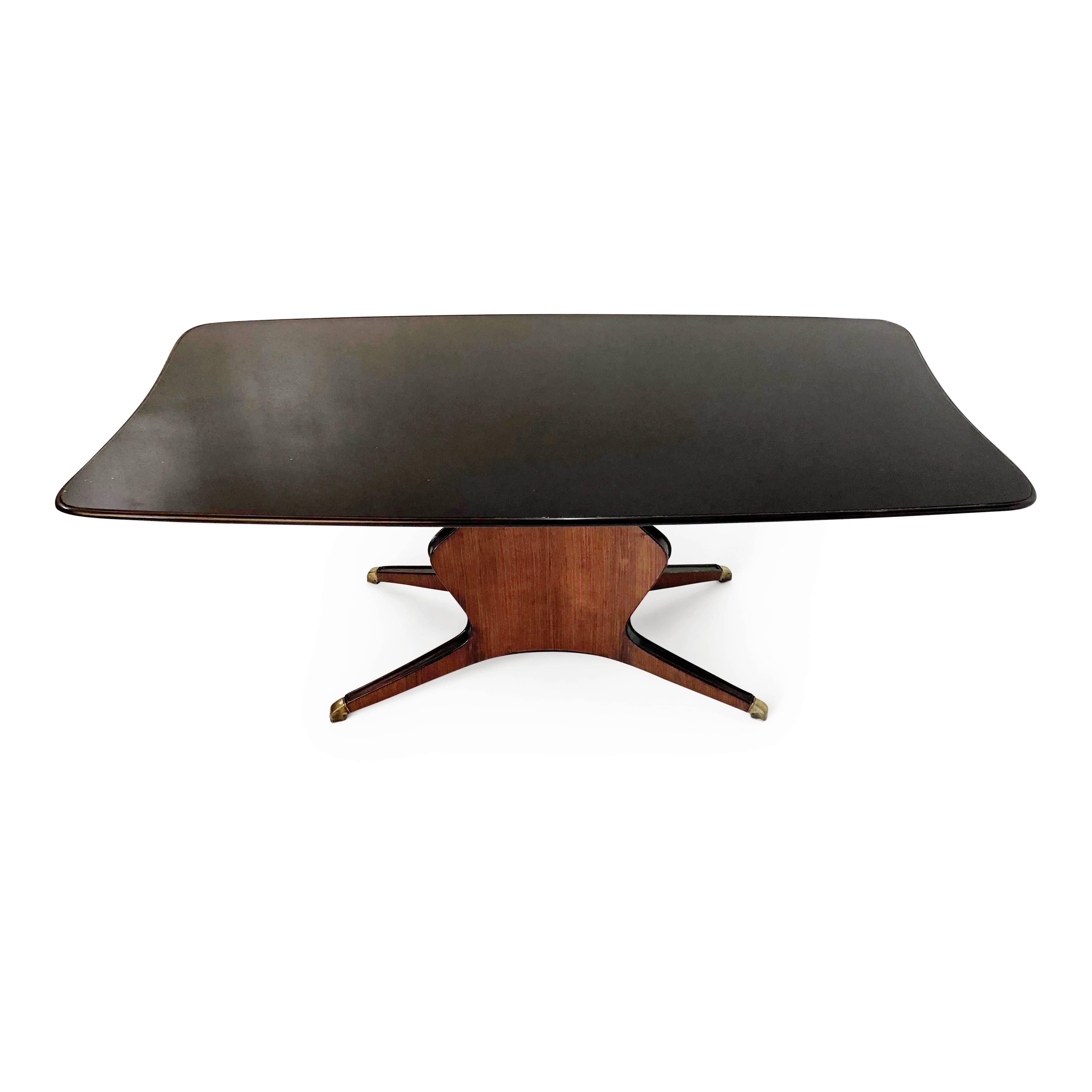 Mid-Century Modern Fossati, Attilio & Arturo Rosewood Dining Table, Italy circa 1950