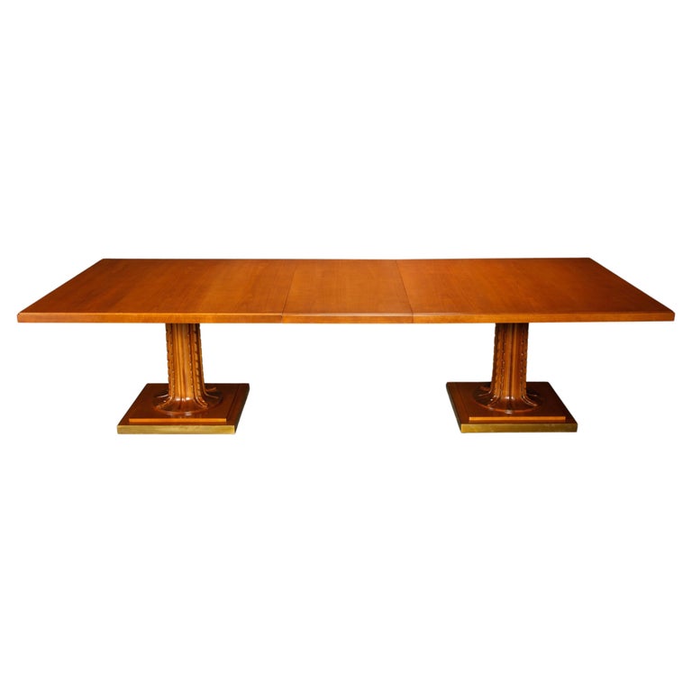 Saridis of Athens Rare Monumental Dining Table by T.H. Robsjohn Gibbings, Signed For Sale