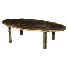 'Classical Boucher' Bronze Coffee Table by Philip & Kelvin LaVerne, 1960s Signed