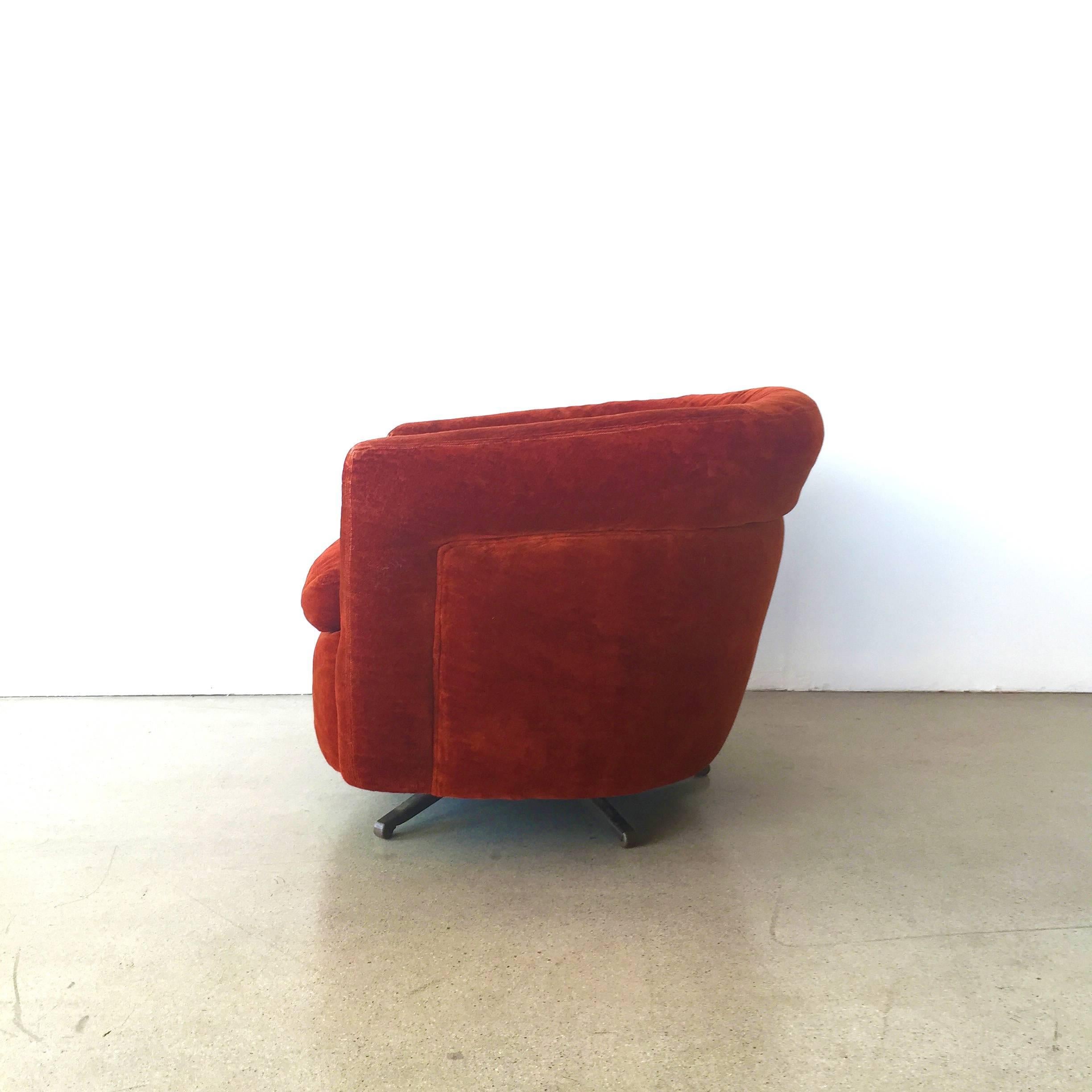 Mid-Century Modern SEASONAL DEAL- Lounge Swivel Chair -In the style of Milo Baughman