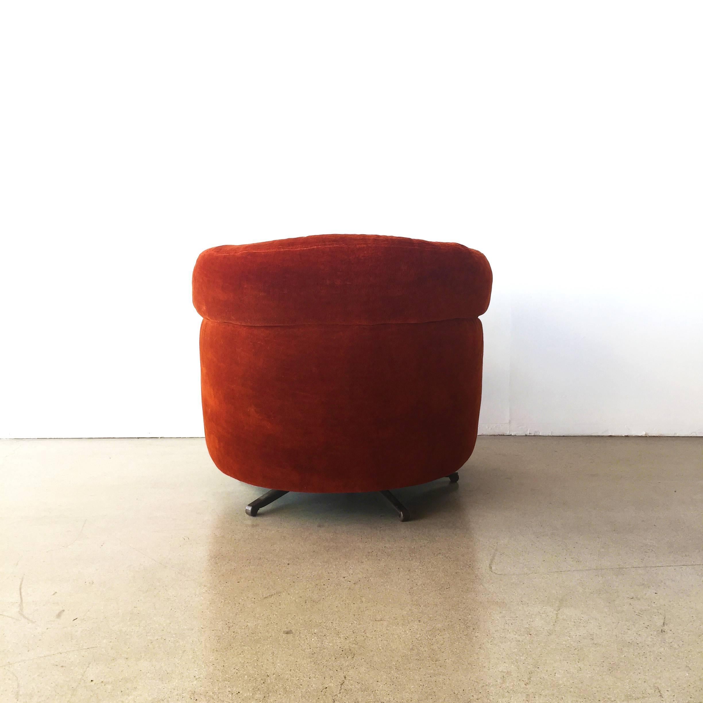 American SEASONAL DEAL- Lounge Swivel Chair -In the style of Milo Baughman
