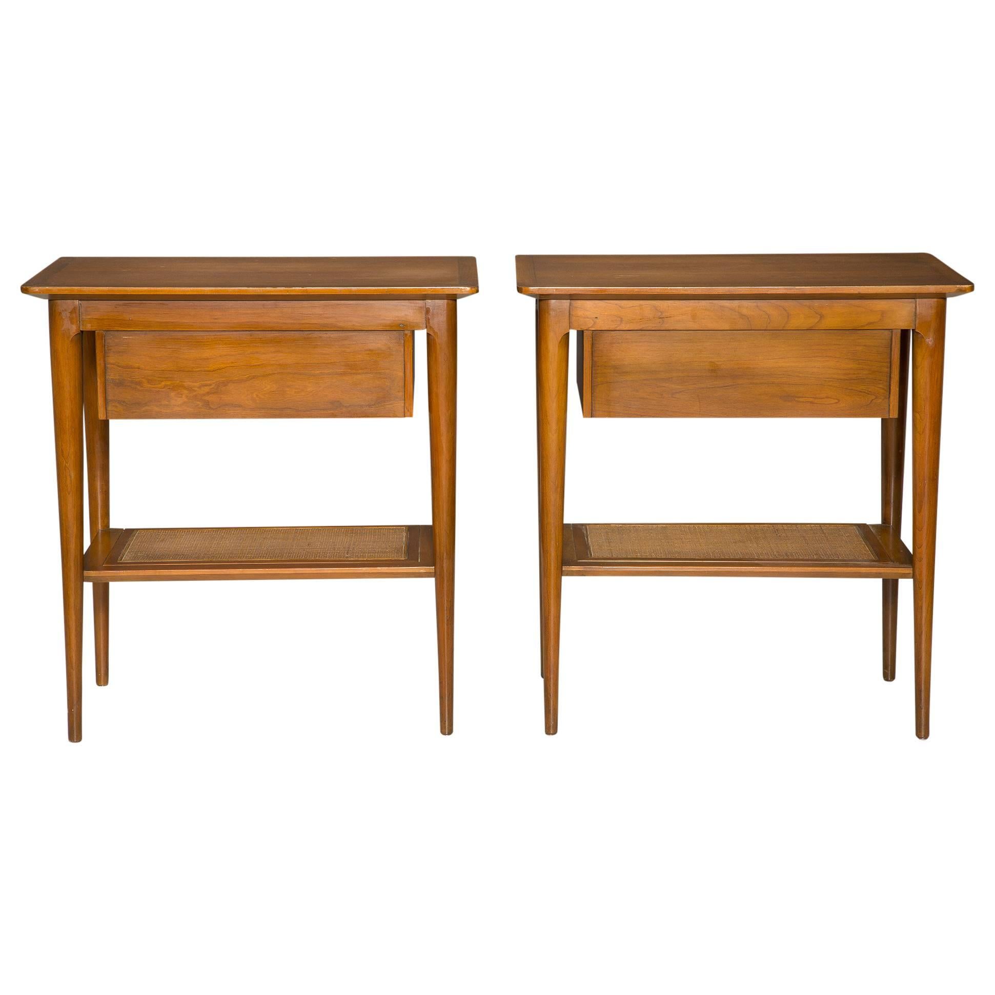 John Widdicomb Nightstands Cherry Side Tables 1