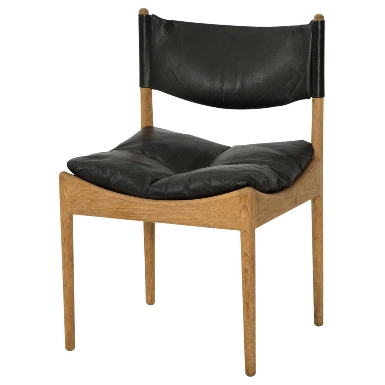 Danish *ON SALE* Oak and Leather 'Modus' Dining Chairs by Kristian Solmer Vedel