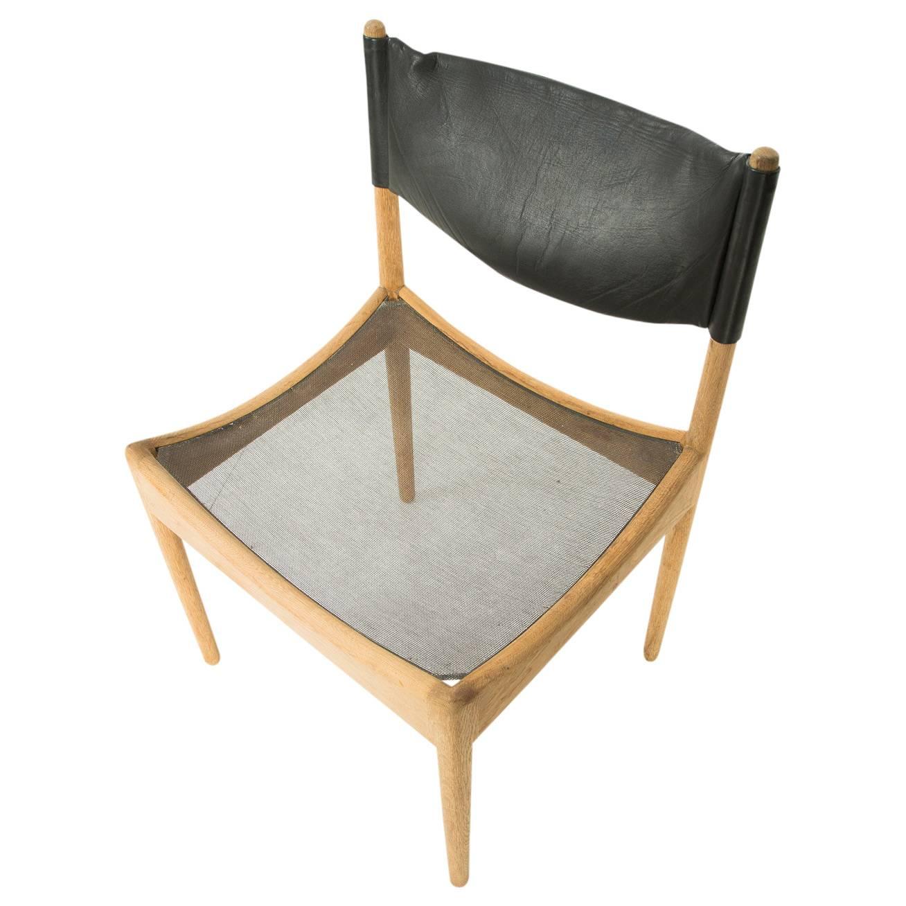 *ON SALE* Oak and Leather 'Modus' Dining Chairs by Kristian Solmer Vedel 1