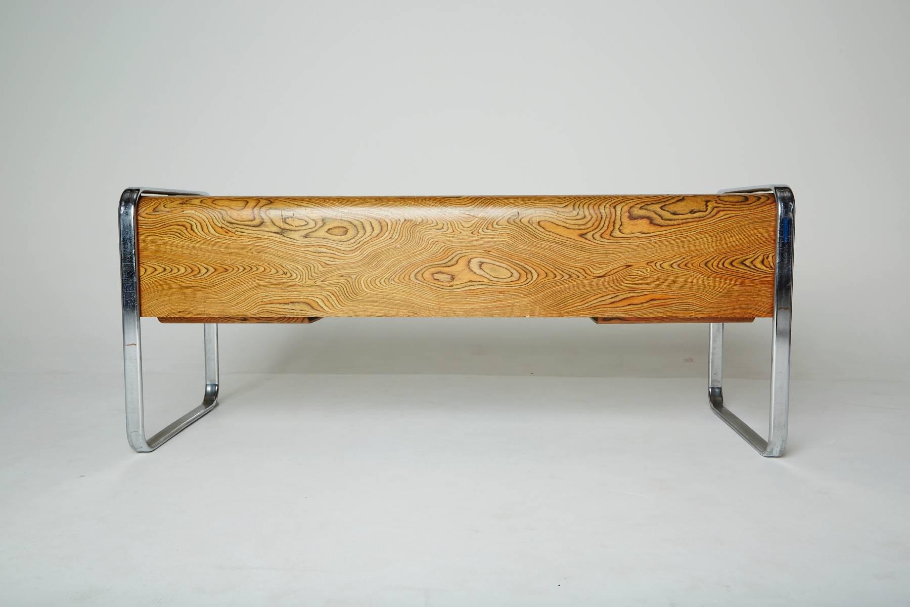herman miller zebra wood desk