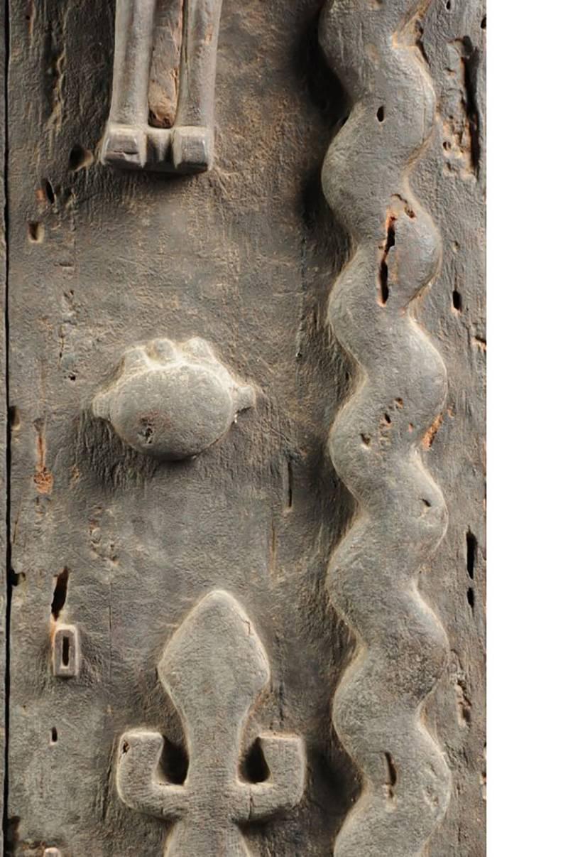 20th Century Monumental Hardwood African Granary Door, circa 18th Century