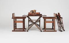 Campaign Tisch und Stühle von Sergio Rodrigues für OCA:: Selten