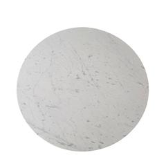 Monumental White Marble Pedestal Dining Table by Brueton