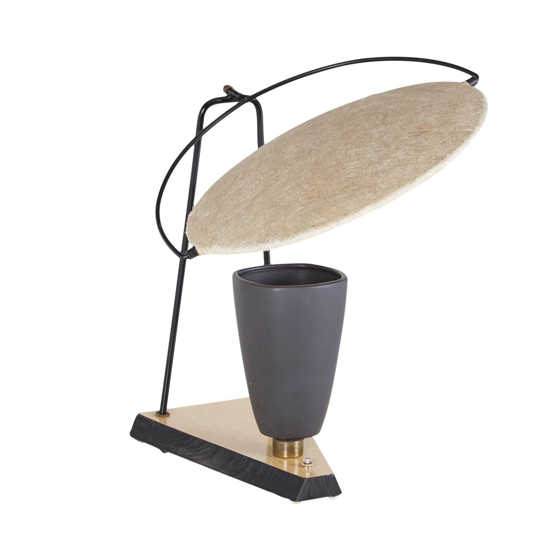 1940s Mitchell Bobrick ControLight Table Lamp, Rare