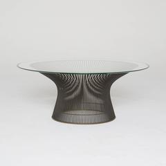 Early Production Warren Platner for Knoll International Bronze Coffee Table