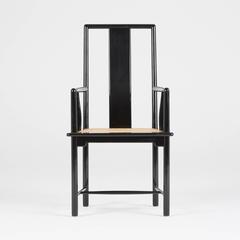 Set of Eight Italian Lacquered Dining Chairs, 1970s