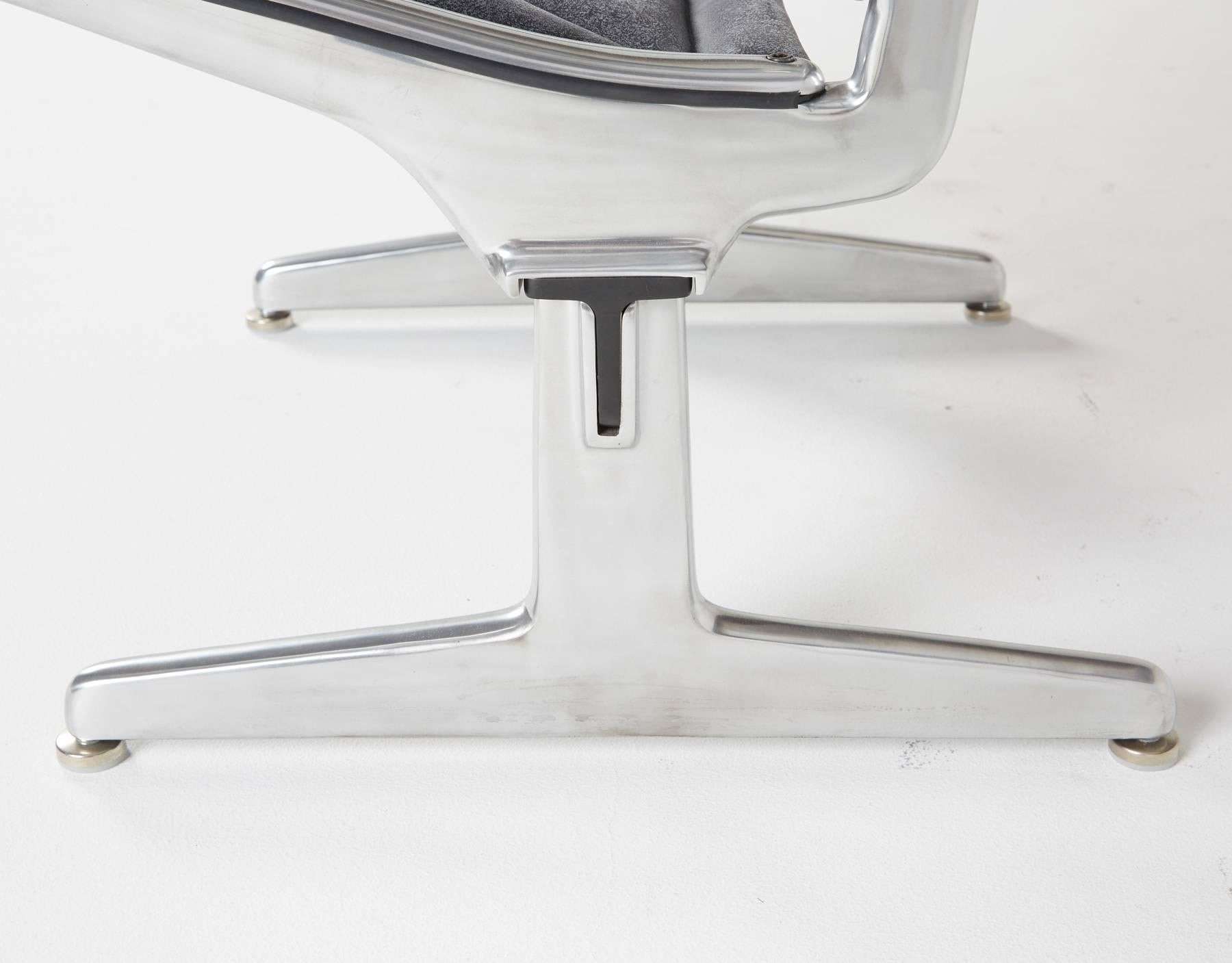 Mid-20th Century Tandem Sling by Eames for Herman Miller, Restored in Edelman Leathers
