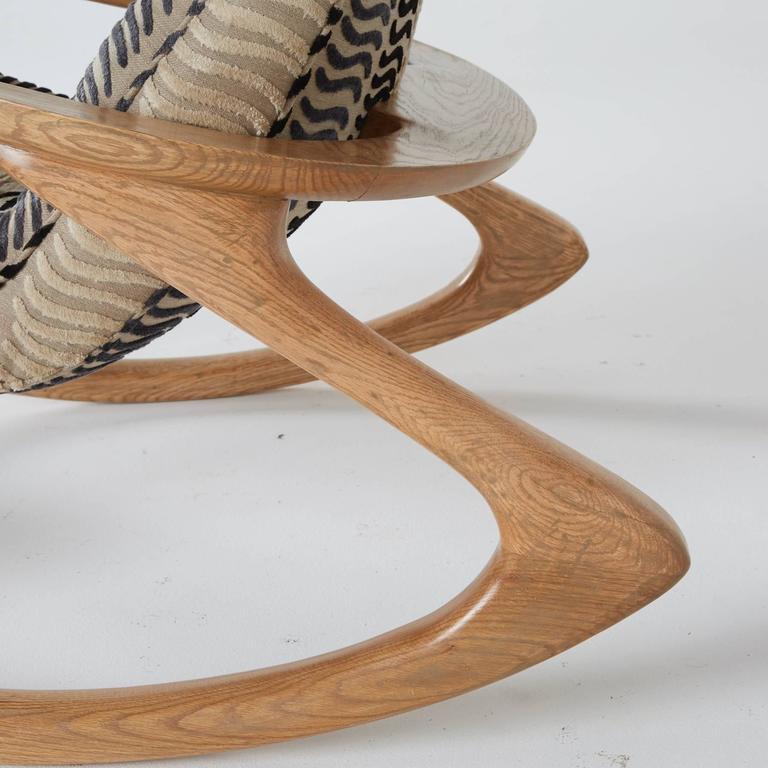 Vladimir Kagan 'Contour' Rocking Chair, Rare Oak, 1960s at 1stDibs
