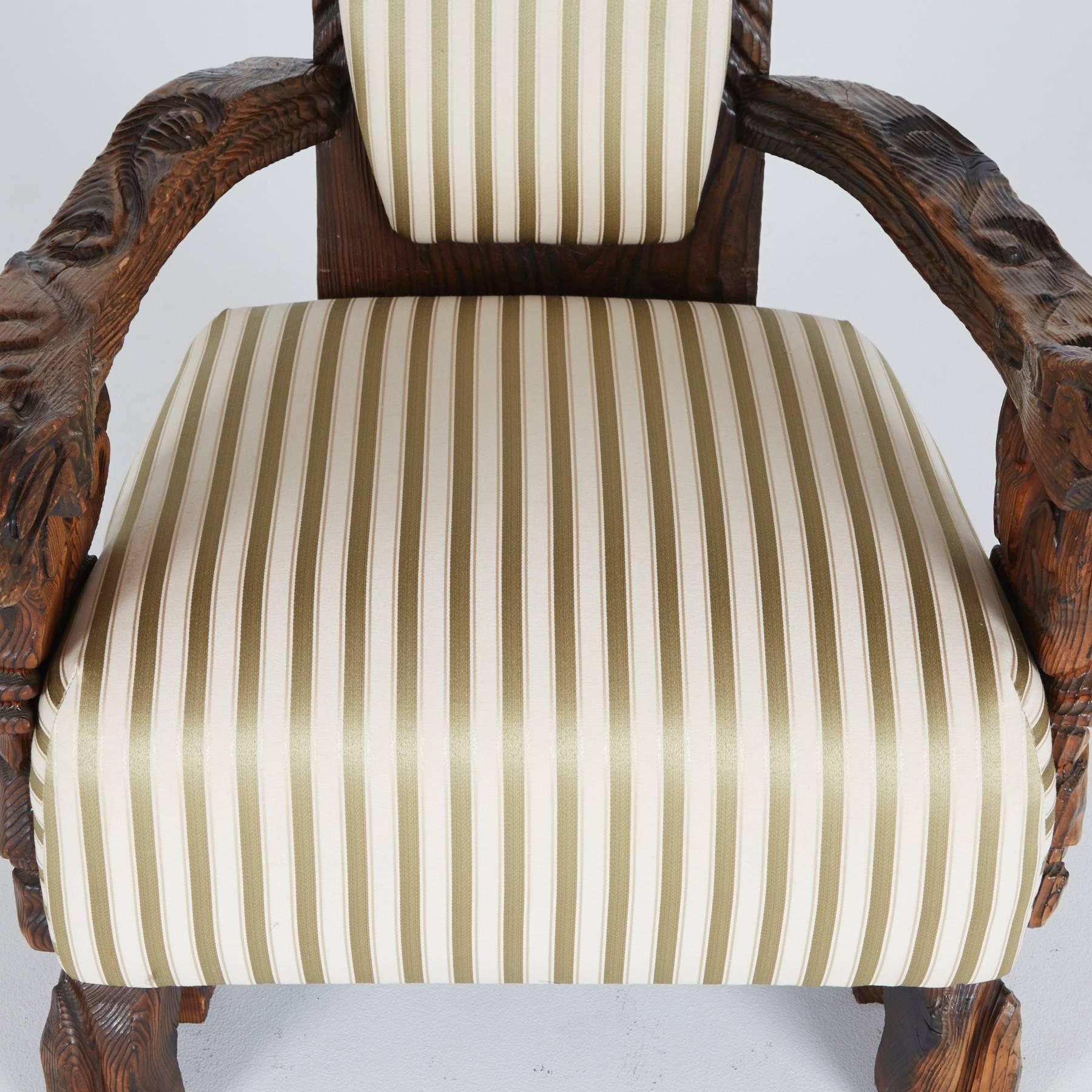 American Ornate Tiki Throne Chair by William Westenhaver for WITCO, 1950s