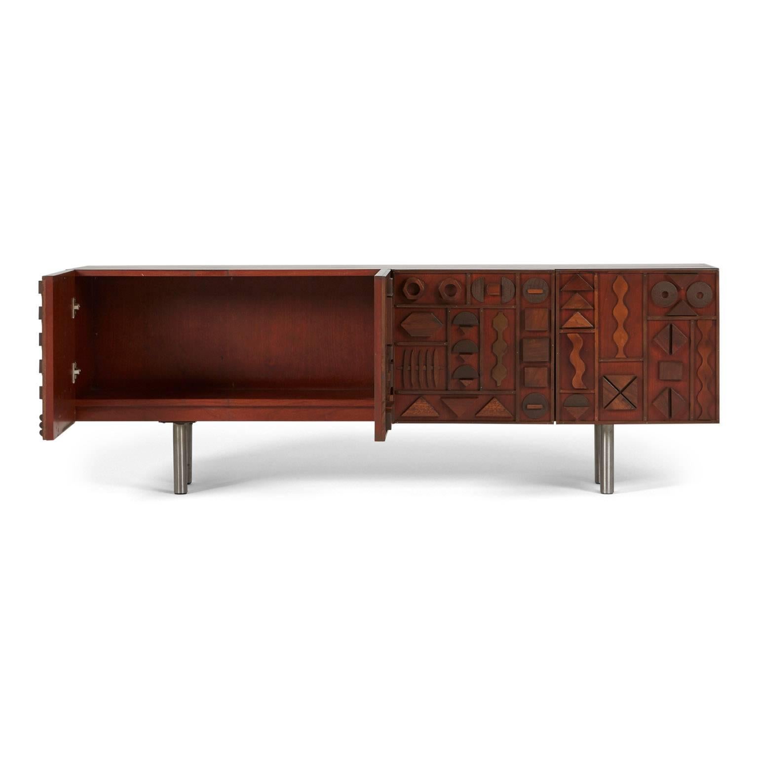 American Handcrafted Brutalist Credenza