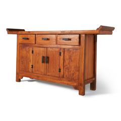 Asian Style Camphor Alter Cabinet or Console, circa 1960
