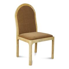 Mohair & Lacquered Goatskin Chairs by Enrique Garcel, circa 1970, Set of Four