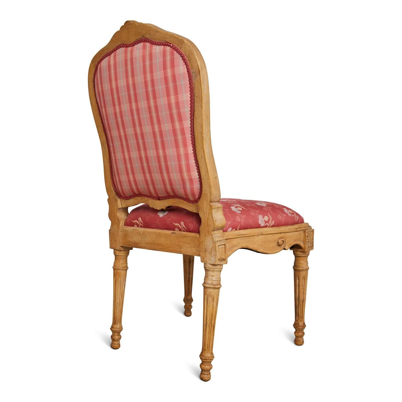 Set of Six French Louis XIV Style Neoclassical Side or Dining Chairs In Good Condition In Los Angeles, CA