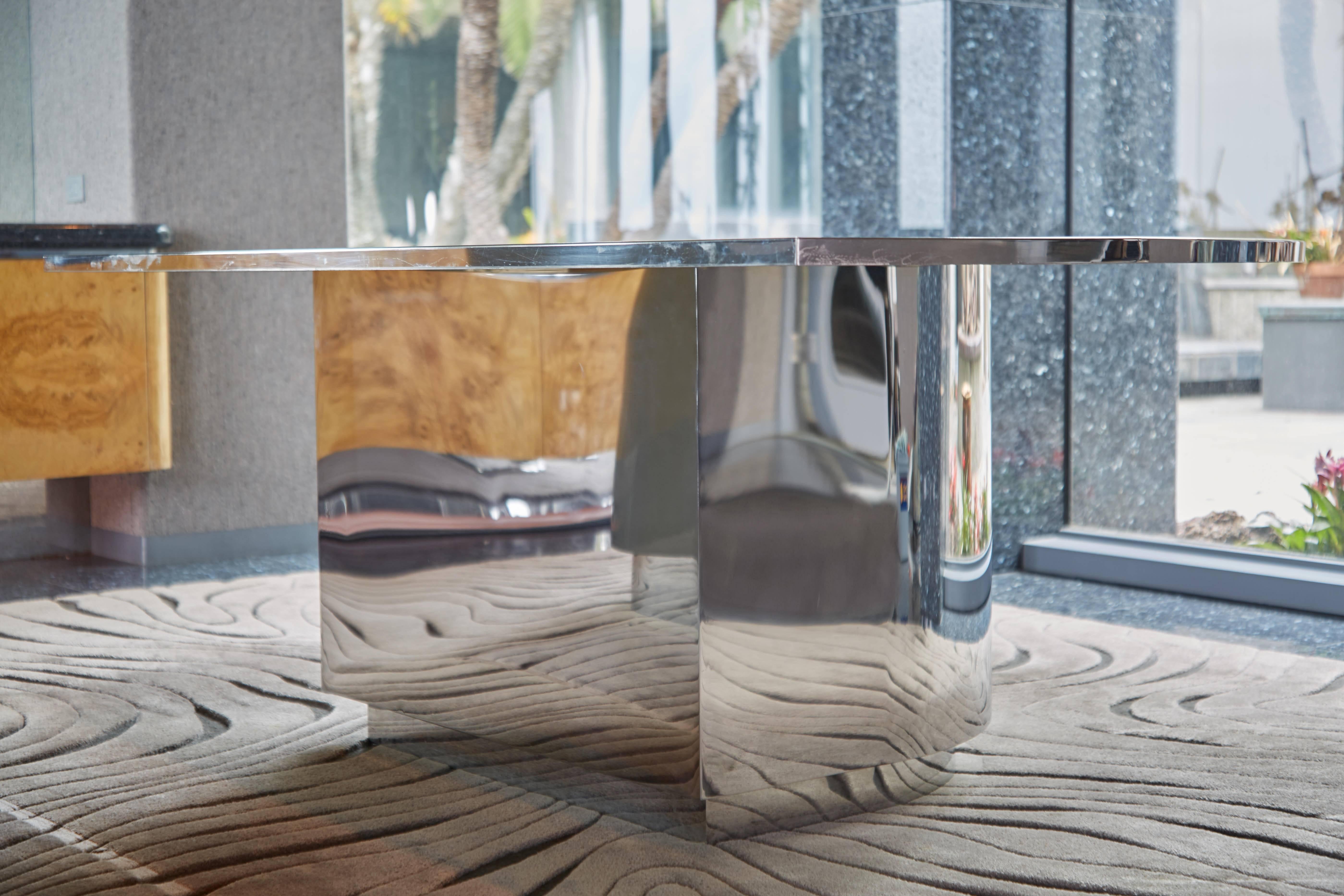 crackle glass dining table