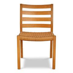 Jorgen Moller pour J.L. Møller Chaises de salle à manger en chêne:: Six