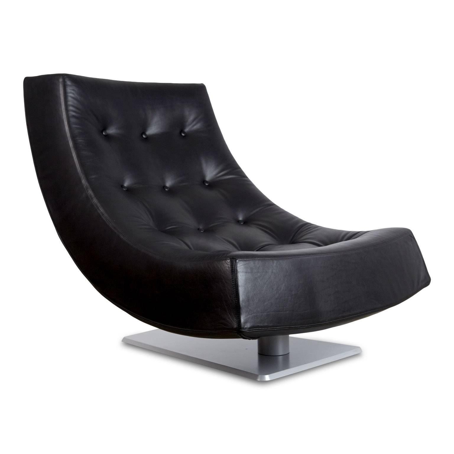 leather scoop chair