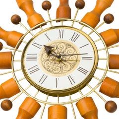 Seth Thomas Sunburst Clock, circa 1950