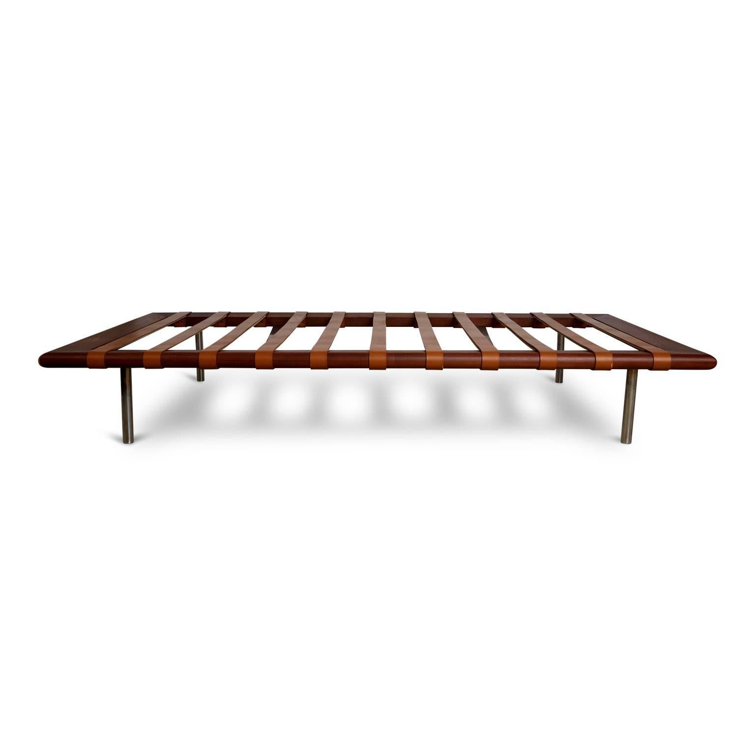 Stainless Steel Barcelona Daybed by Mies Van Der Rohe for Knoll International, Date Stamped 1977