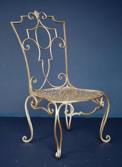 Jean Charles Moreux Iron Chair, France, circa 1930