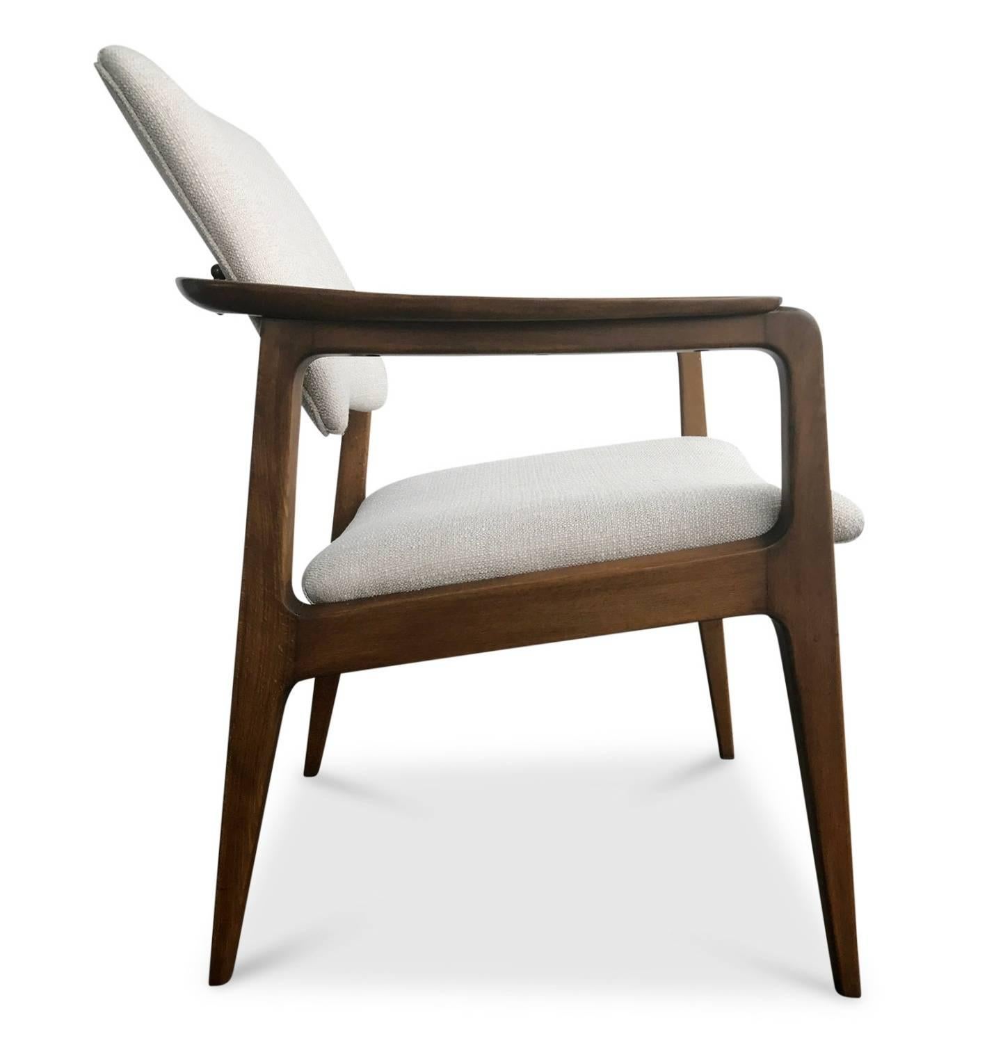 Mid-Century Modern Restored Tilt Back Chairs by Sigvard Bernadotte for France & Daverkosen