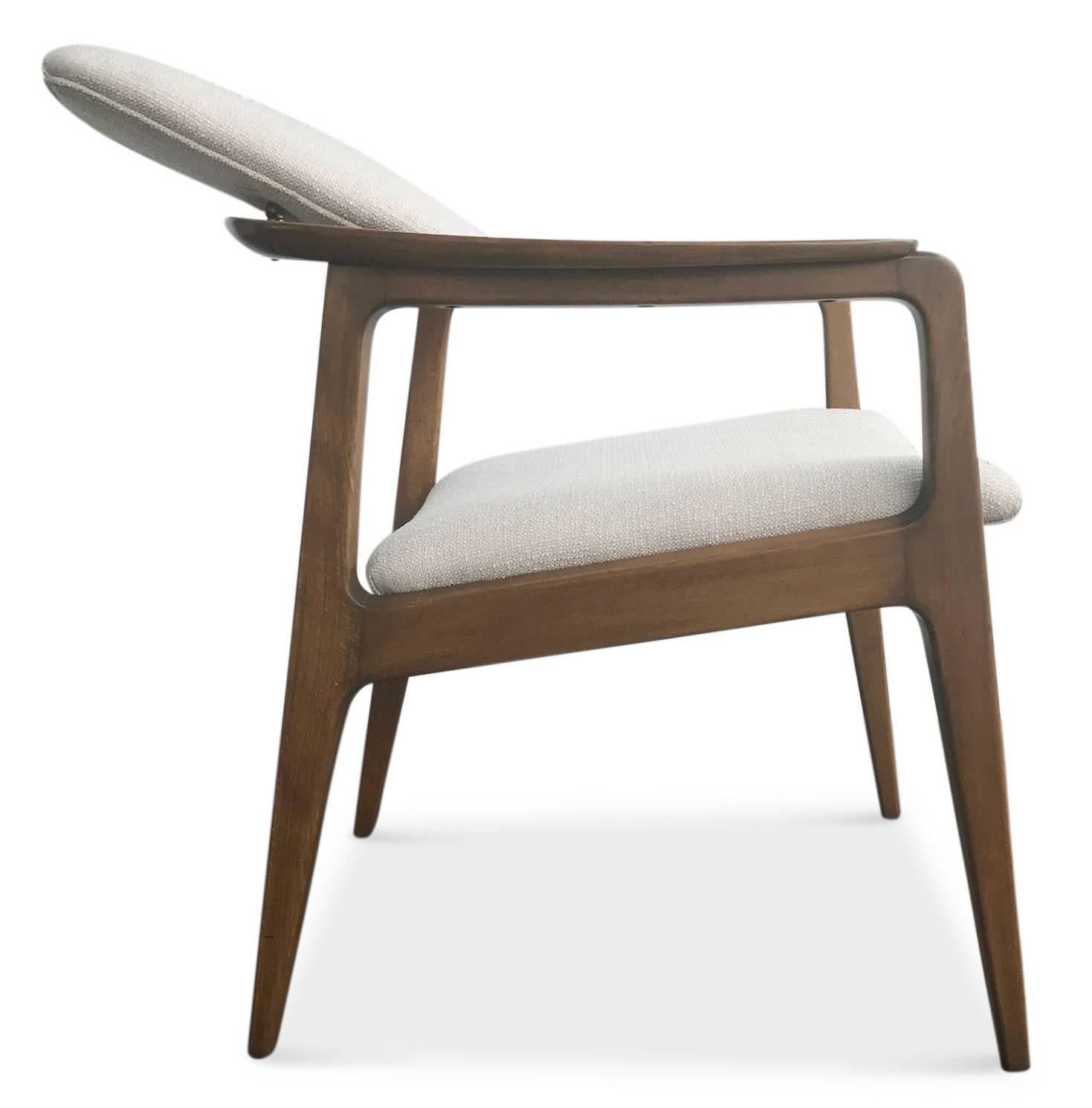 Danish Restored Tilt Back Chairs by Sigvard Bernadotte for France & Daverkosen