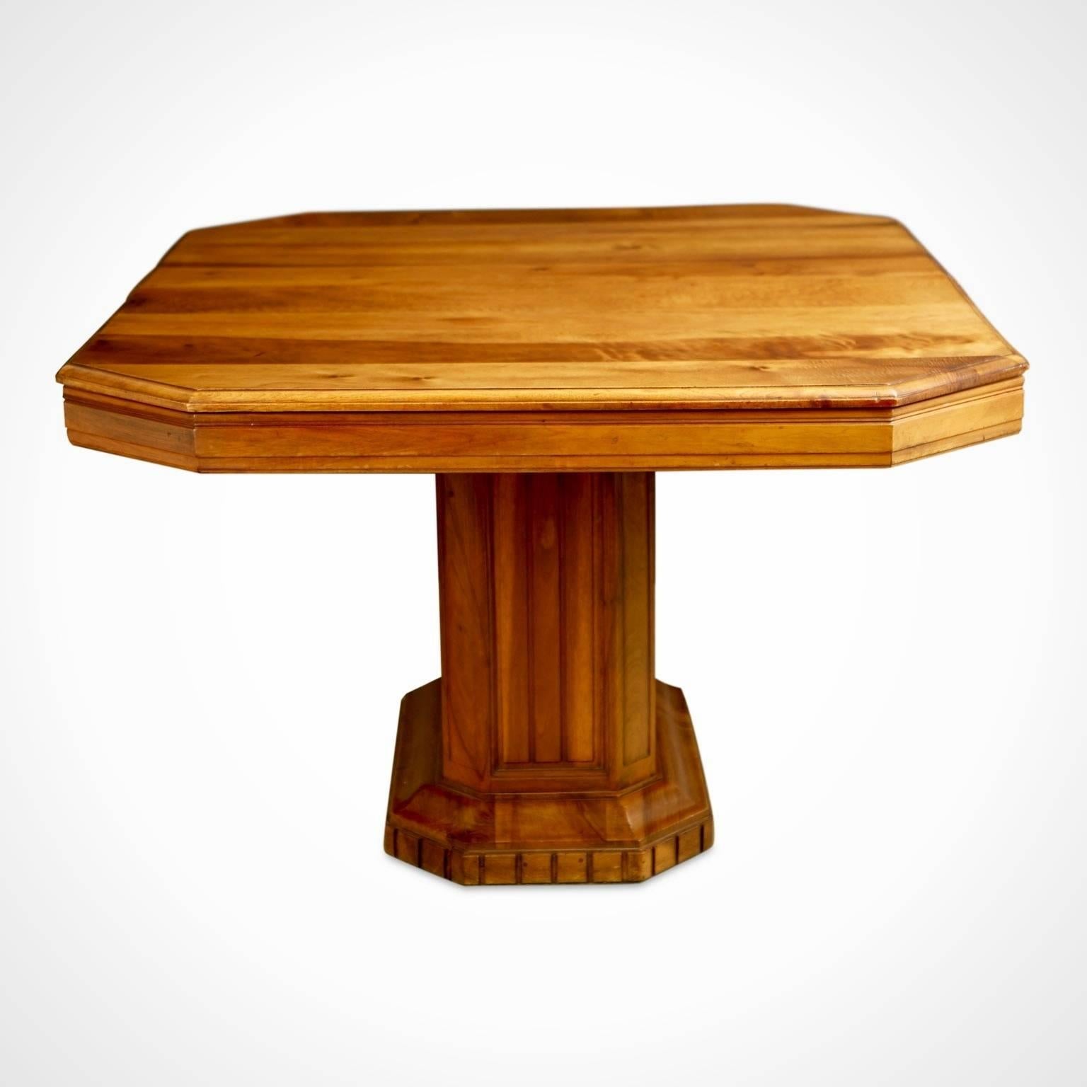 French Walnut Art Deco Dining Table or Center Table *MOVING SALE*  In Good Condition In Los Angeles, CA