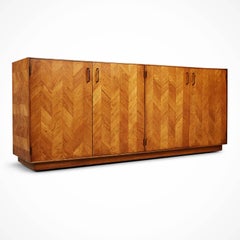 Newly Restored Lane Altavista Herringbone Sideboard or Credenza, circa 1960