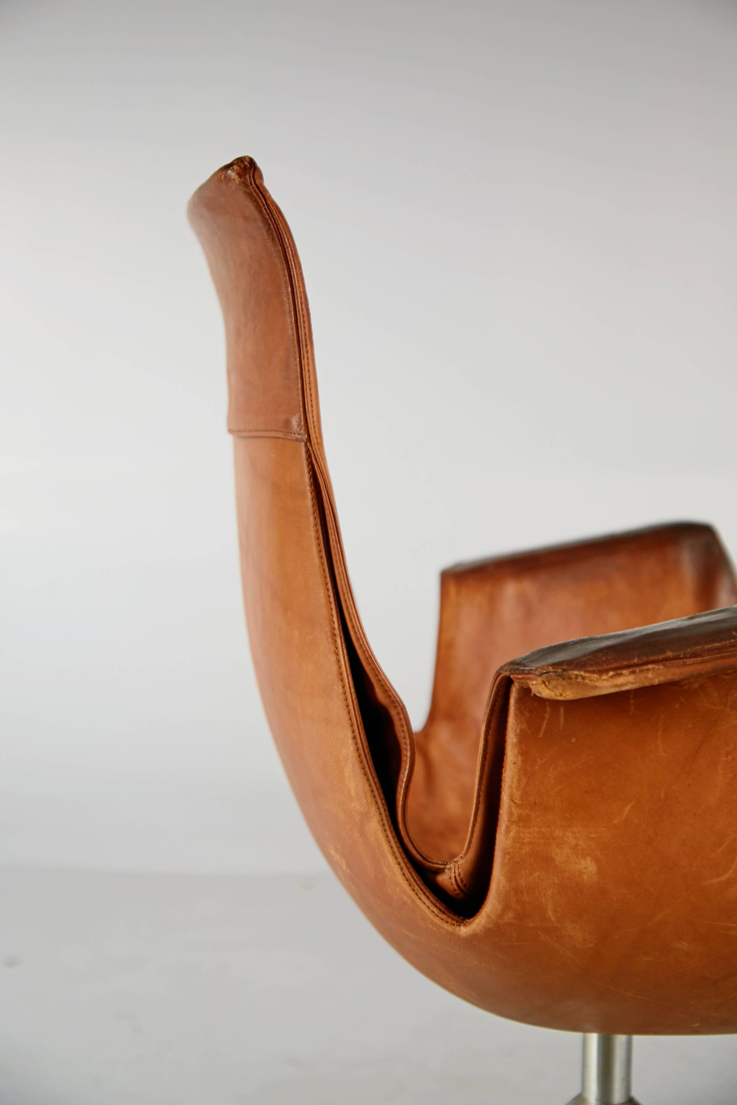 Distressed Bird Chair by Preben Fabricius & Jørgen Kastholm for Alfred Kill 2