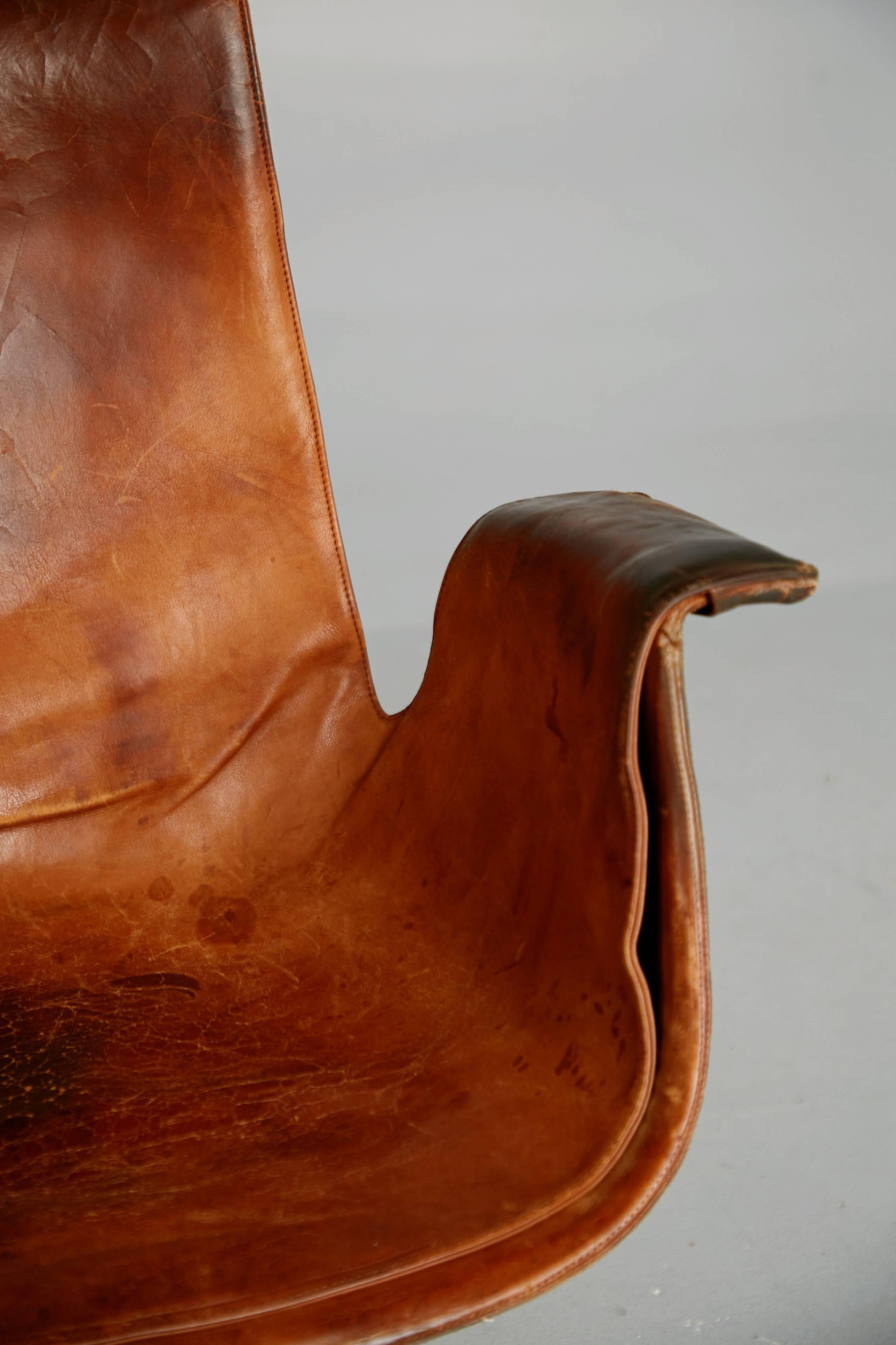 Distressed Bird Chair by Preben Fabricius & Jørgen Kastholm for Alfred Kill 1