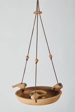 Stan Bitters Ceramic Bird Feeder for Hans Sumpf, circa 1960