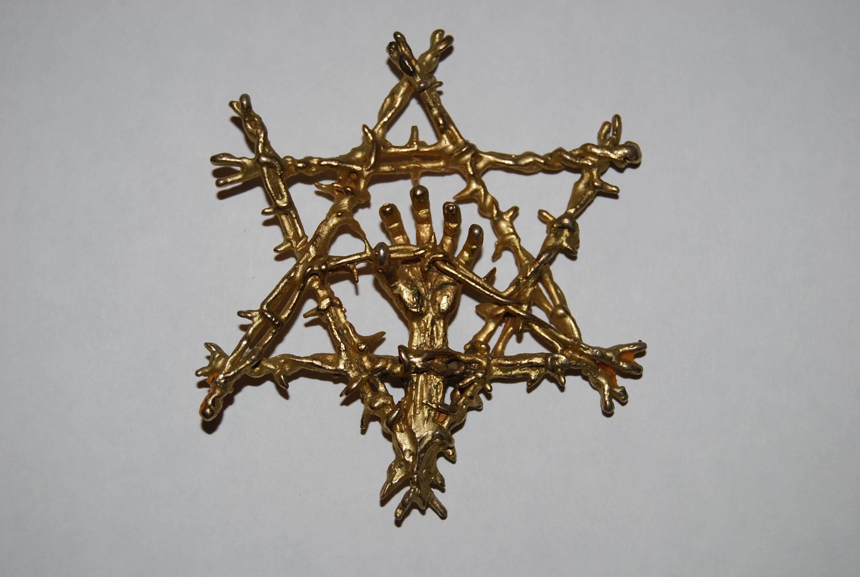 The Holocaust Star was commissioned by Michael Landon to give to directors, producers and other Hollywood peers. Made from jeweler's bronze and heavily gold plated. This is one of two from Sascha's estate the other one is in The Museum of Tolerance,