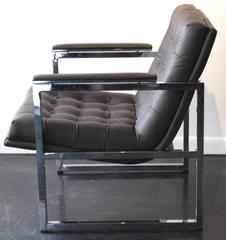 1970s Brown Leather Chair