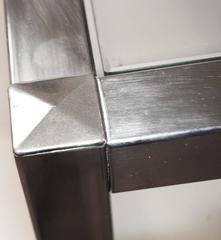 Milo Baughman Style Chrome Bar Cart