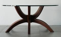 Spider Leg Walnut Coffee Table