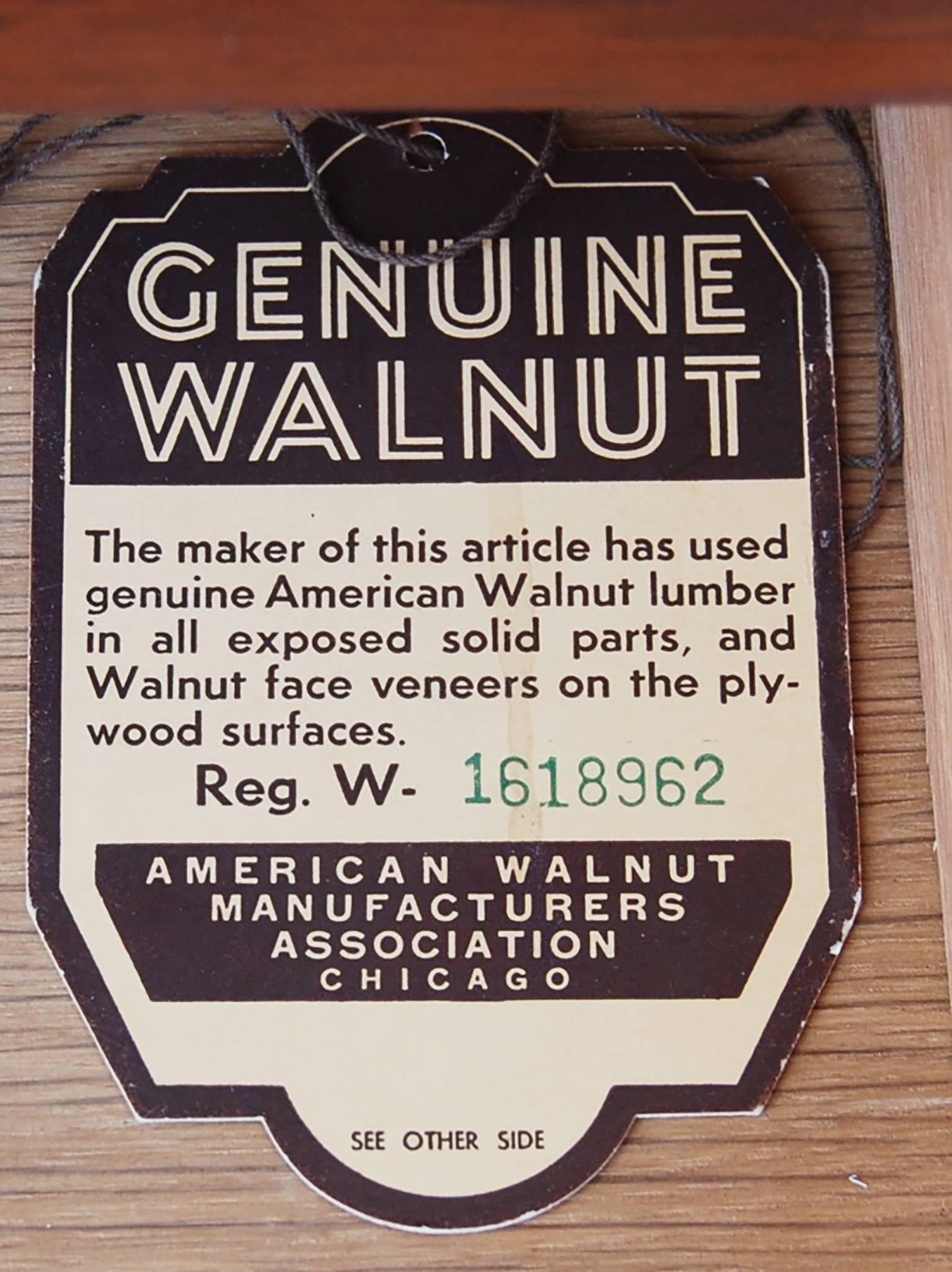 American Merton Gershun, Dania Collection Walnut Bench 