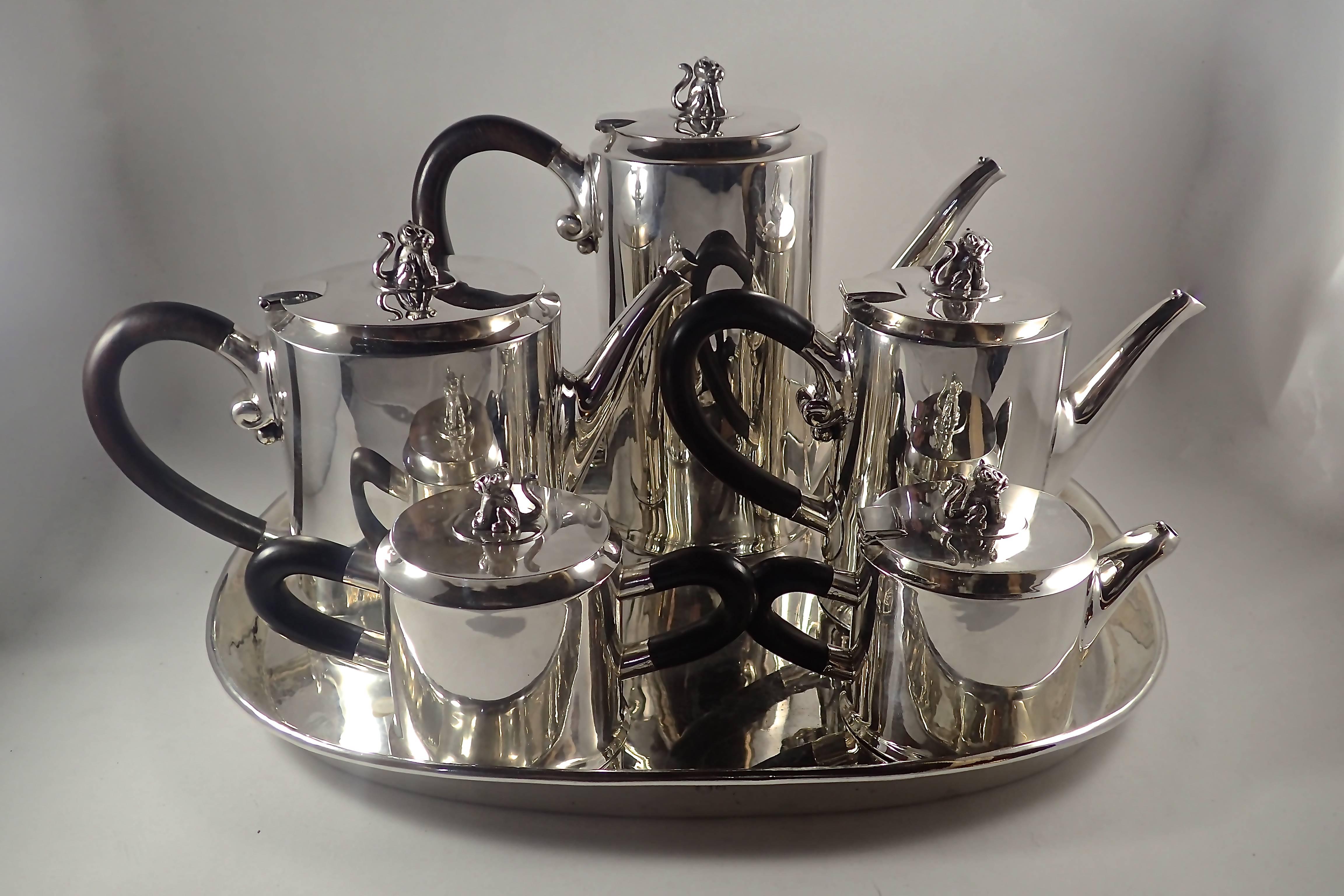 William Spratling Jaguar Tea Set 1